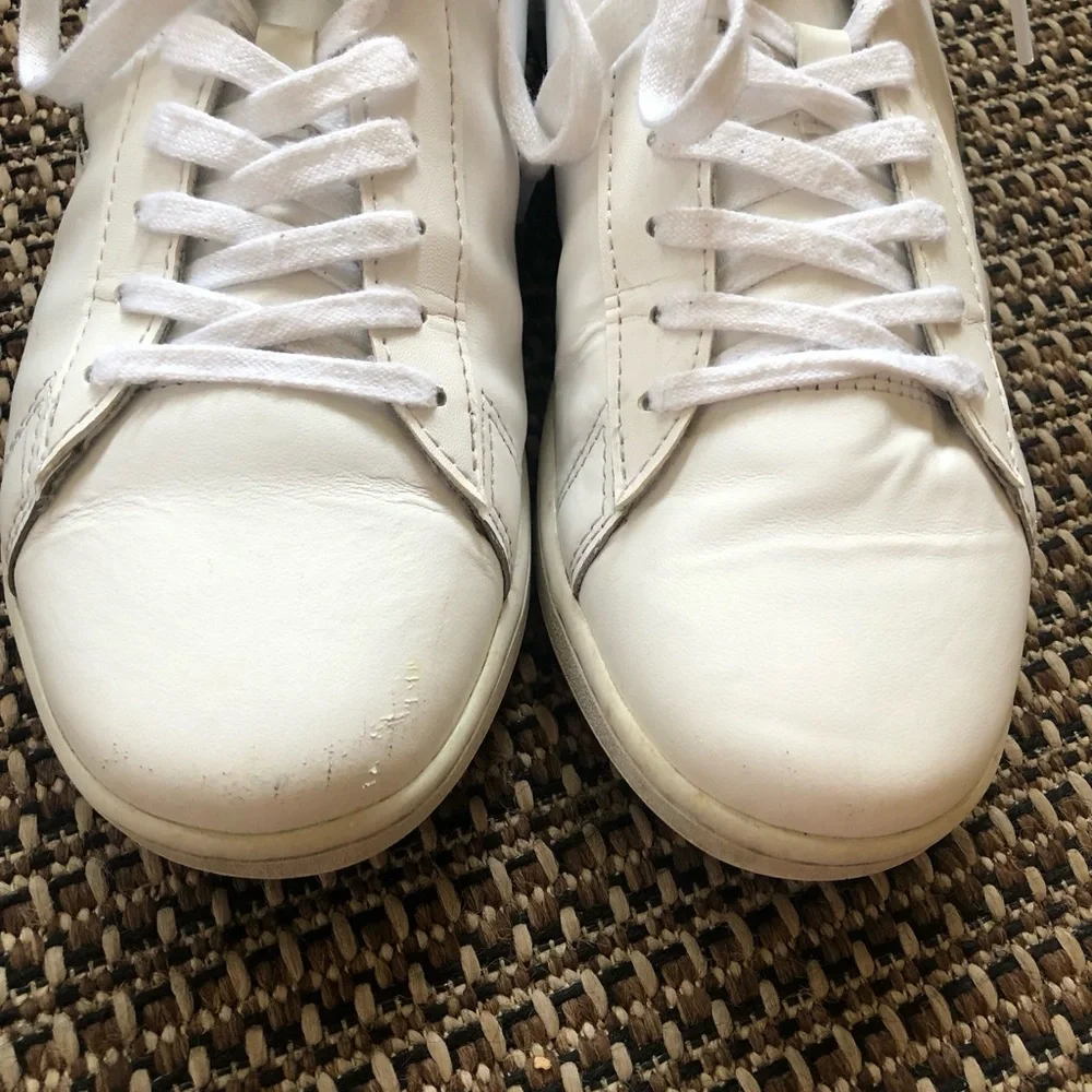 🐊 Lacoste Hydez White Leather Lace-up Sneakers/Tennis Shoes
